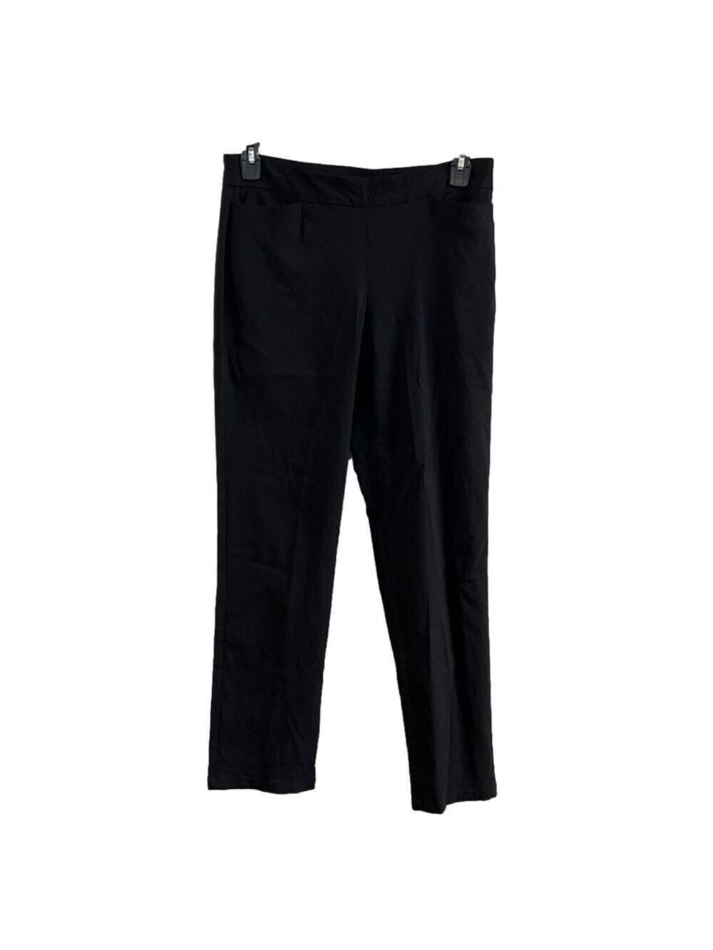 Women's Briggs Super stretch Pull On Black Pants. Size 10